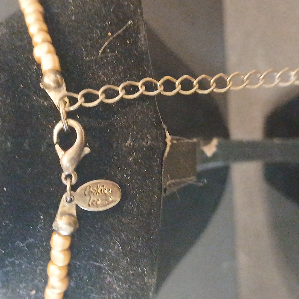 Elegant Gold Multi Stramd Beaded Necklace - Picture 5 of 8